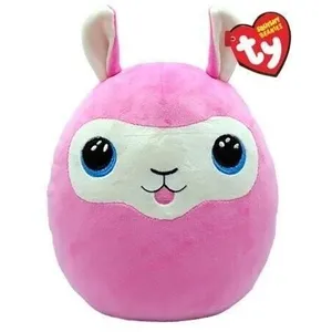 Comparateur de prix : TY Animal en peluche Squish a Boos Small Coussin Lana le lama 20 cm Rose