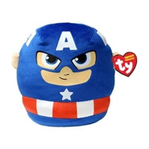 Peluche TY Marvel Squish a boos Medium Captain America pas cher
