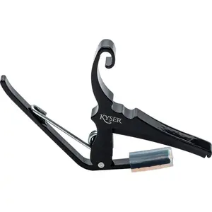 Non communiqué Kyser KG6BA Quick-Change Black Capodastre pour guitare accoustique pas cher