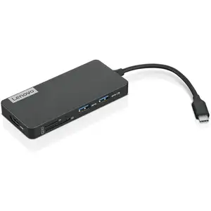 Hub USB Type C 7-en-1 Lenovo GX90T77924 Gris