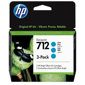 Comparateur de prix : HP 712 - pack de 3 - cyan - original - DesignJet - cartouche d'encre