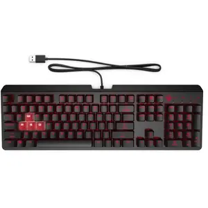 Comparateur de prix : Clavier encodeur filaire OMEN by HP - Noir et rouge - AZERTY