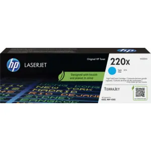 Comparateur de prix : Conso imprimantes - HP - 220X - Cyan / 5500 pages W2201X