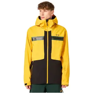 Oakley TC Reduct Earth Shell Jacket - Veste ski homme Amber Yellow / Hunter Green S pas cher