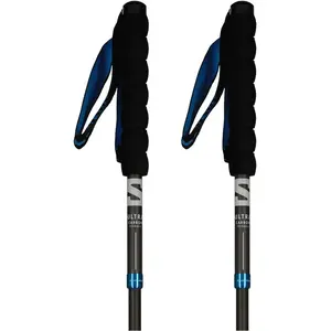 Salomon - Ultra Carbon Foldable - Bâtons de trail taille 110 cm, bleu pas cher