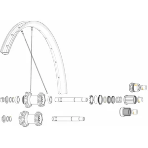 Mavic Rayons Kit 14 Rear Drive Side Edeemax 29´´Vendu parbikeinn