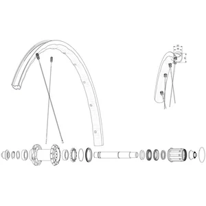 Mavic Jante De Route Rear Ksyrium Sl Rb