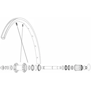 Mavic Rayons Kit 12 Rear Ksyrium S DsVendu parbikeinn