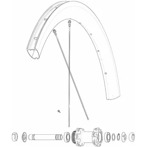 Mavic Rayons Kit 12 Front/rear Cosmic Pro Carbon Ust DiscVendu parbikeinn