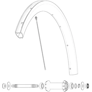 Mavic Rayons Kit 9 Front Cosmic Sl 40 RbVendu parbikeinn