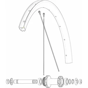 Mavic Rayons Kit 12 Front/rear Cosmic Sl 32 Disc