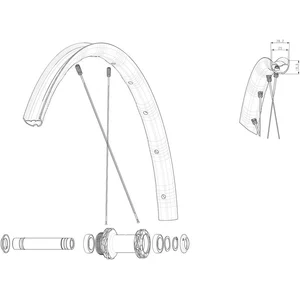 Mavic Rayons Kit 12 Front/rear Allroad Sl RoadVendu parbikeinn