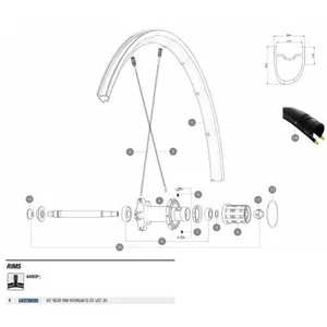 Mavic Jante Arrière Ksyrium Elite Ust 20Vendu parbikeinn