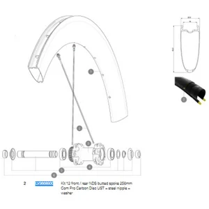 Mavic Rayons Gauches Comete Pro Carbon Disc Tdf 12 UnitésVendu parbikeinn