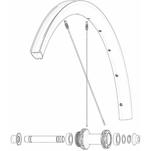 Mavic Rayons Kit 12 Front/rear Cosmic Slr 32 DiscVendu parbikeinn