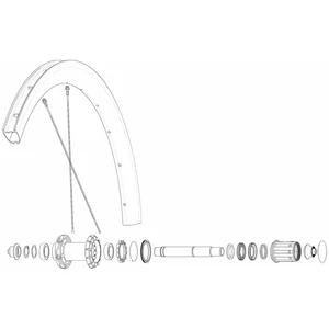 Mavic Rayons Kit 12 Rear Nds Cosmic Slr 40 RbVendu parbikeinn
