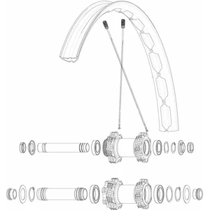 Mavic Rayons Kit 12 Rear Ds Cosmic Slr 40 RbVendu parbikeinn