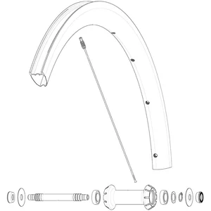 Mavic Rayons Kit 9 Front Cosmic Slr 40 RbVendu parbikeinn