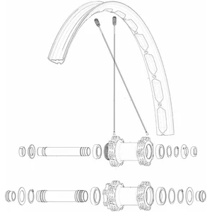 Mavic Rayons Kit 14 Front Edeemax S 29´´Vendu parbikeinn