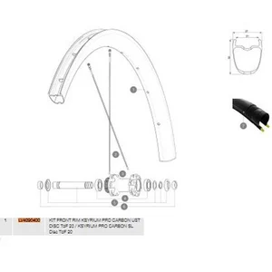 Mavic Jante Avant Ksyrium Pro Carbon Ust Disc 20