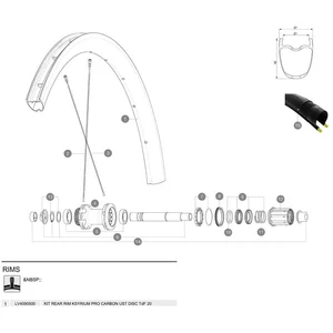 Mavic Jante Arrière Ksyrium Pro Carbon Ust Disc 20