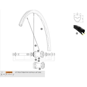 Mavic Jante Ksyrium Ust Disc 19/20