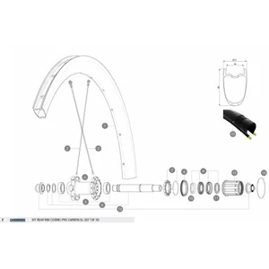 Mavic Jante Cosmic Pro Carbon Sl Ust 20 Rear