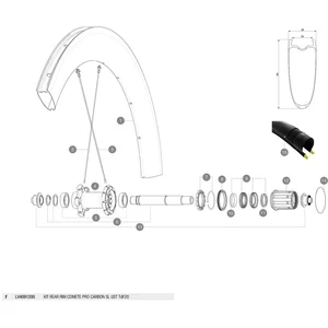 Mavic Jante Comete Pro Carbon Sl Tdf Rear