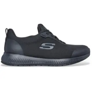 Comparateur de prix : Skechers Squad Sr Chaussures De Travail Femme Black Flat Knit 40 EU