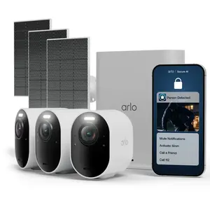 Caméra de Sécurité 4K Arlo Ultra 3 avec panneaux solaires