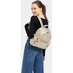 Kipling Sac À Dos Matta Starry Gold Metallic Doré Moyen Femme 100% Pol... pas cher