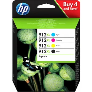 Comparateur de prix : HP 912XL - Cartouche d'encre / Multipack - BK + C + M + Y (4 pcs. / 51.4 ml)