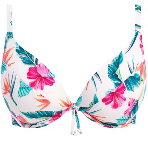 Haut de maillot de bain femme Freya Palm paradise Blanc 80E MAG7793727
