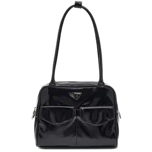 Waldena Shoulder Satchel par Guess Noir T.U Sacs pas cher