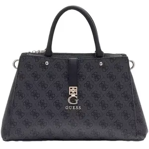 Comparateur de prix : GUESS Sac à main gris foncé noir pour femme - Zamira Luxury Satchel Coal Logo 300551