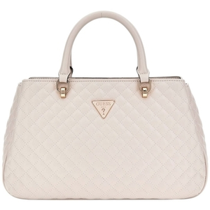Comparateur de prix : Sac à épaule bandoulière - GUESS - Eco Rainee Satchel - Beige - 33x22x8 cm - 100% polyuréthane