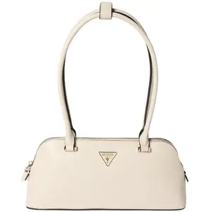 GUESS Sac à épaule crème pour femme - Daryna Shoulder Bag Bone 295390 pas cher