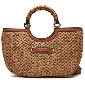 Comparateur de prix : GUESS Sac à épaule brun clair blanc pour femme - Siria Girlfriend Satc...