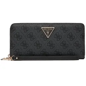 Comparateur de prix : GUESS Laurel II SLG Large Zip Around Wallet L Coal Logo
