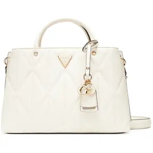 Guess - Sac à main Aldina Girlfriend blanc cassé - 28x20x7 cm OS pas cher