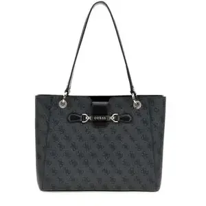 Sac Bandouliere Guess Sac shopping Nolana Sml Girlfriend Coal logo SG950025 pas cher