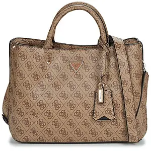 Soldes Sac A Main Guess Pas Cher Guess Meridian Sac à Main 32 Cm Latte Logo  HWSG87-78060-LTL Pas Cher