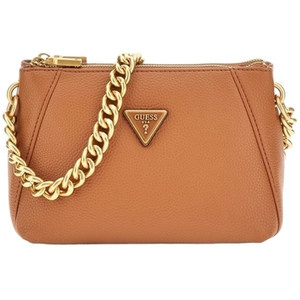 Comparateur de prix : GUESS Laryn Large Hobo Double Zip Cognac [249295] -  sac à épaule bandoulière sacoche