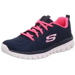 Chaussures Skechers Graceful - Get Connected bleu marine rose femme - 37