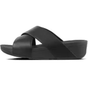 Sandales cuir femme FitFlop Lulu Cross Slide Noir 38 K04-001