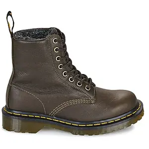 Comparateur de prix : Dr Martens - Bottines Dr.martens En Cuir Olive Et à Lacets Ronds - Olive - Taille 36 36