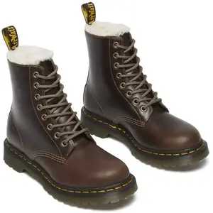 Comparateur de prix : DR. MARTENS Femme 1460 Pascal Serena Dark Khaki Orleans Boots, 36 EU