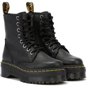 Comparateur de prix : Dr Martens Dr Martens Boots Plateformes Jadon Iii En Cuir - Black Pisa - 39