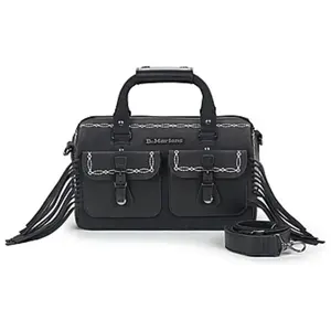 Sac Bandouliere Dr. Martens TOP HANDLE BAG BLACK CLASSIC PULL UP+BRONX SUEDE P31834154 pas cher