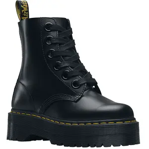 Comparateur de prix : DR MARTENS Femme 6 Eye Boot, Noir, 42 EU